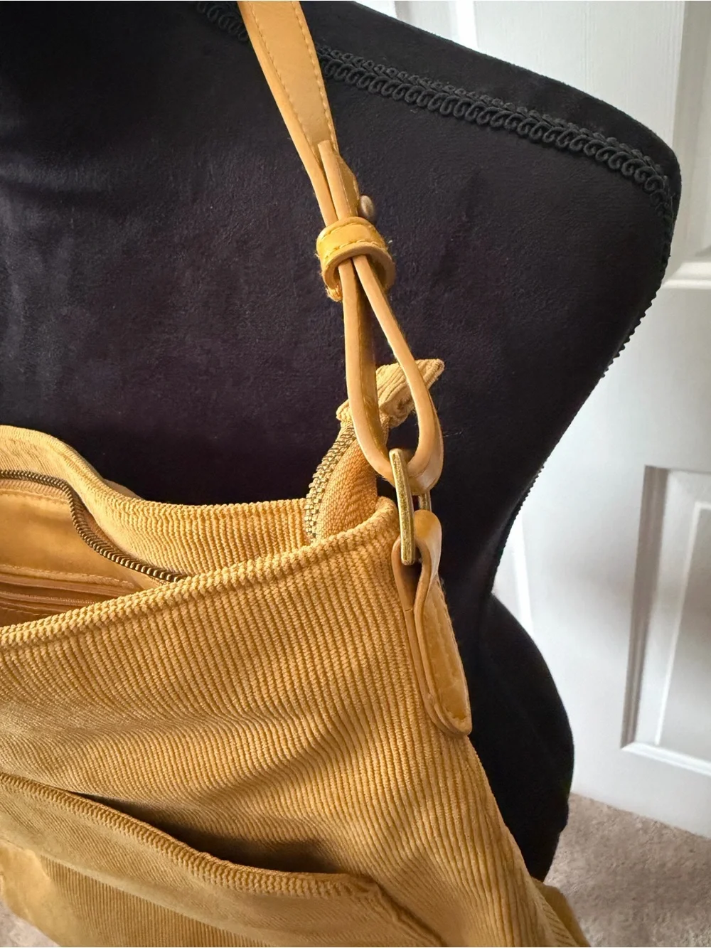 Universal Thread Mustard Yellow Corduroy Shoulder Bag